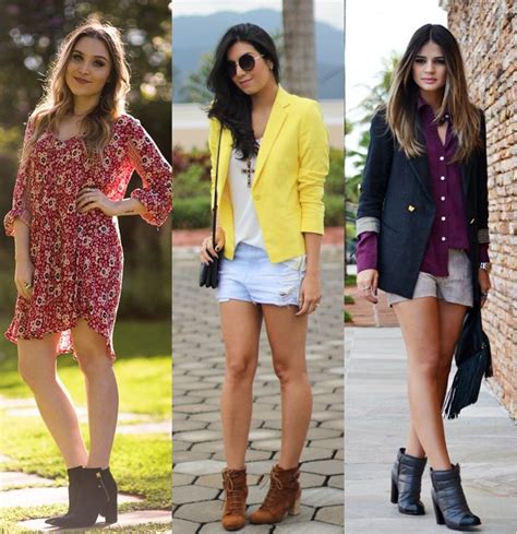 looks com bota cano curto e vestido